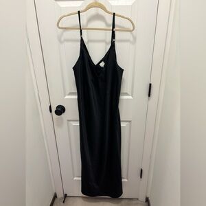 A new day black silk dress